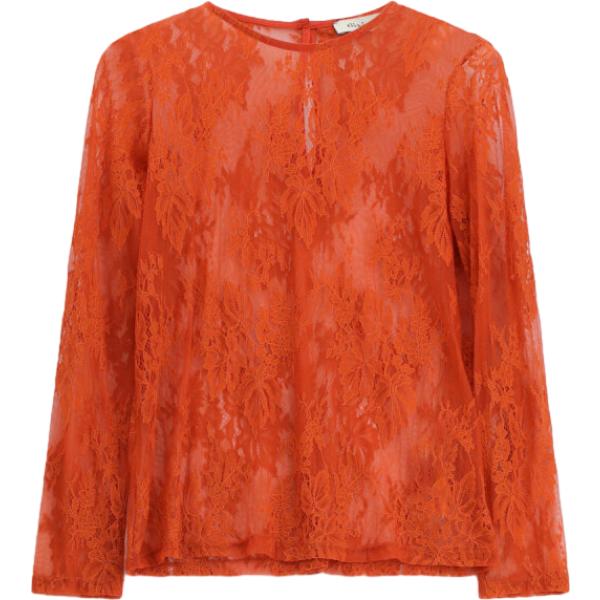 top Dixie rosso a fiori