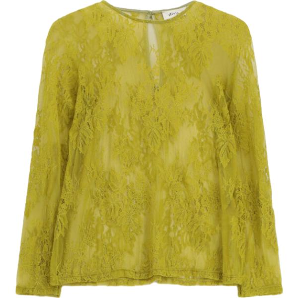 top Dixie giallo a fiori