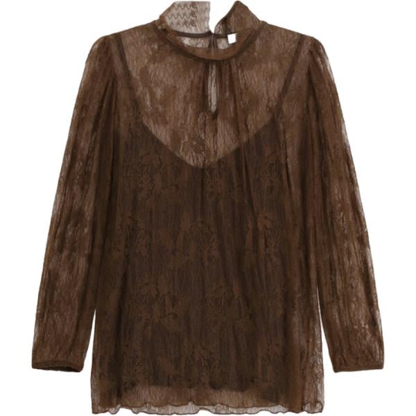 bluse Dixie marrone a fiori