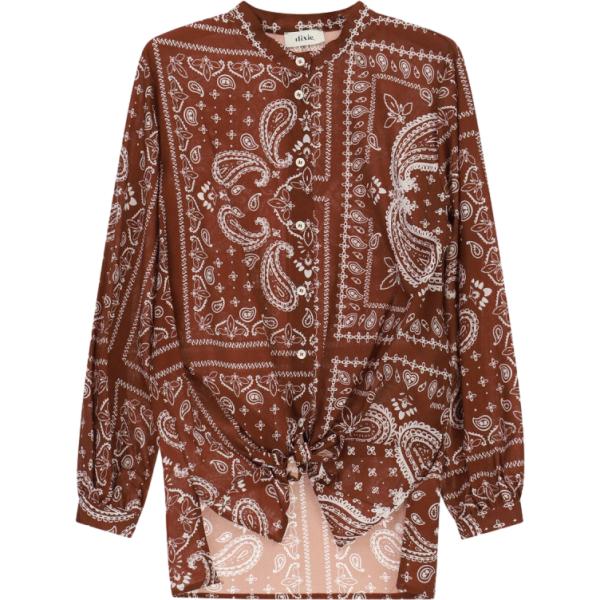 camicie Dixie rosso con stampe