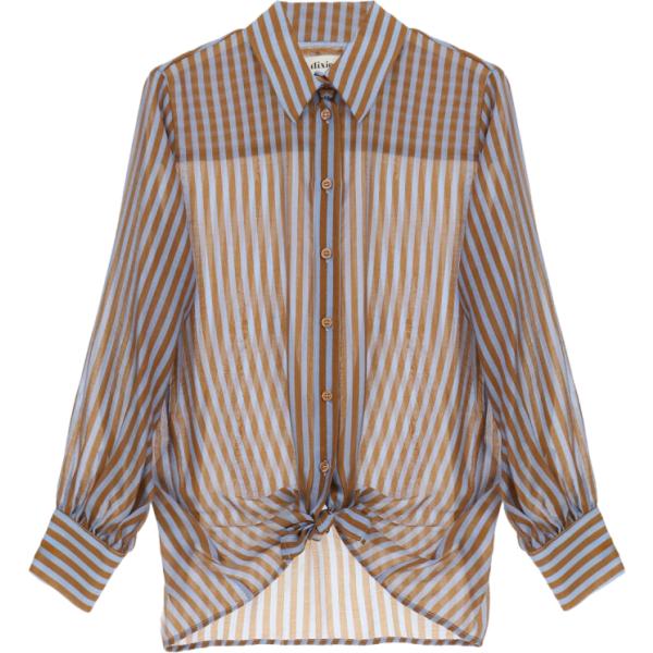 camicie Dixie grigio a righe