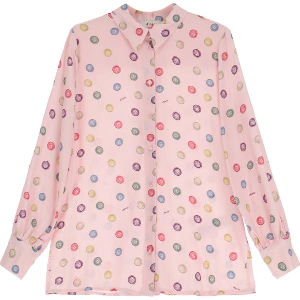 camicie Dixie rosa con stampe