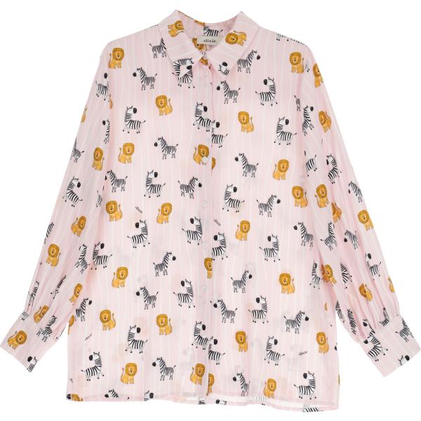 camicie Dixie rosa con stampe