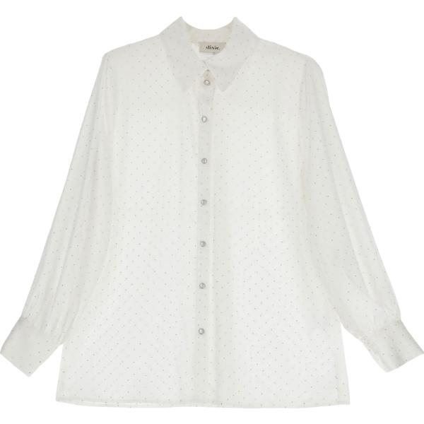 camicie Dixie bianco a pois