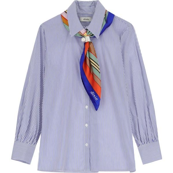 camicie Dixie grigio a righe