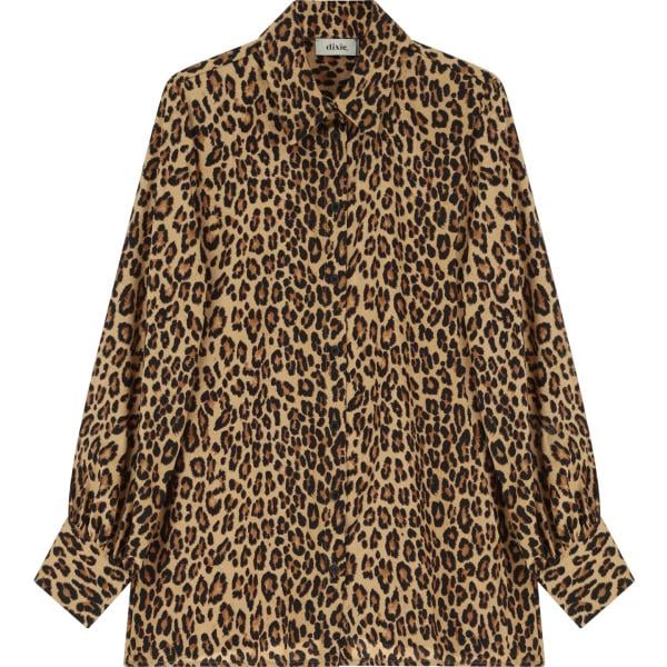 camicie Dixie marrone animalier