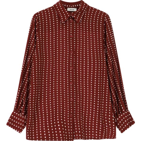 camicie Dixie rosso a pois