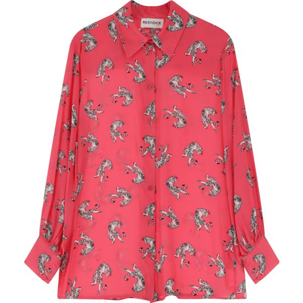 camicie Dixie rosso animalier