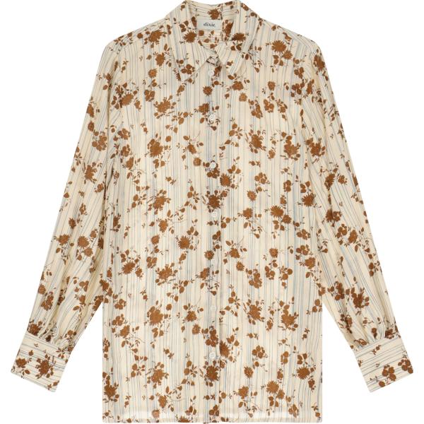 camicie Dixie marrone con stampe