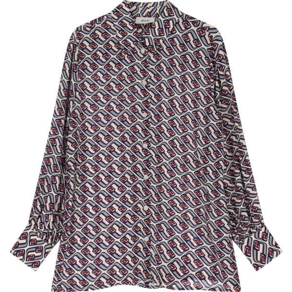 camicie Dixie grigio con stampe
