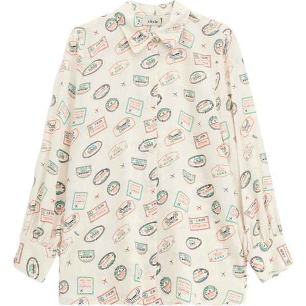 camicie Dixie bianco con stampe
