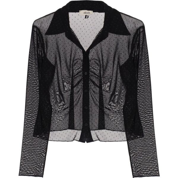 camicie Dixie nero a pois
