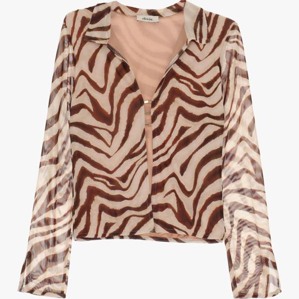 bluse Dixie marrone animalier