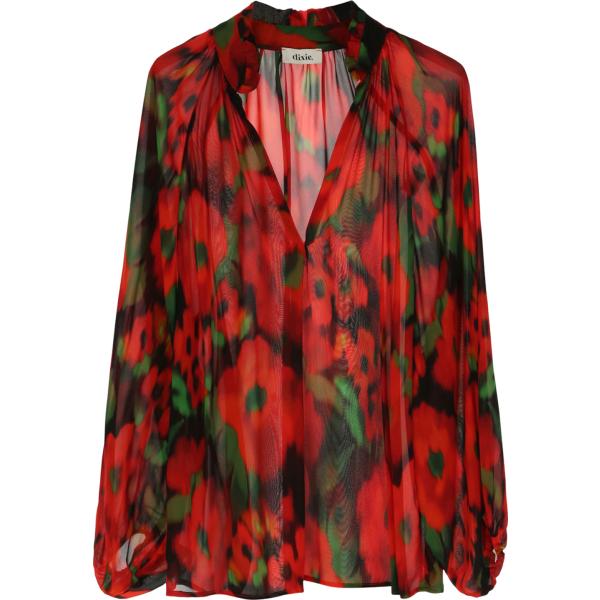 camicie Dixie nero a fiori