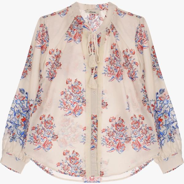 bluse Dixie viola a fiori