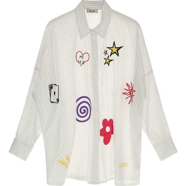 camicie Dixie bianco a righe