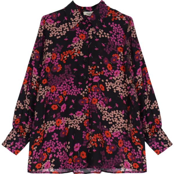 camicie Dixie nero a fiori