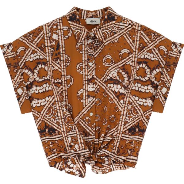 camicie a manica corta Dixie marrone
