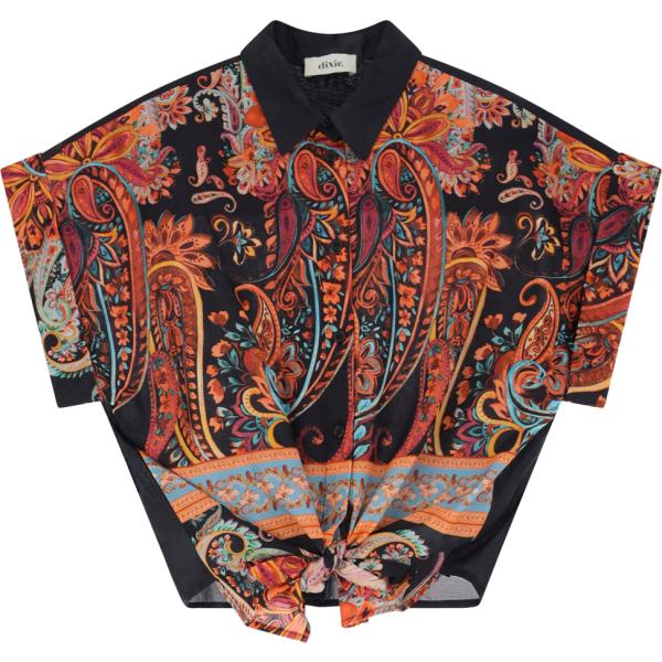 camicie a manica corta Dixie nero