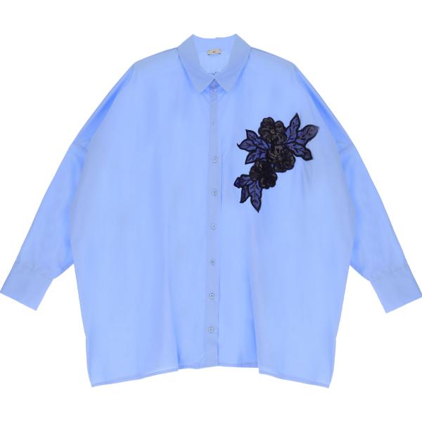 camicie Dixie blu a fiori
