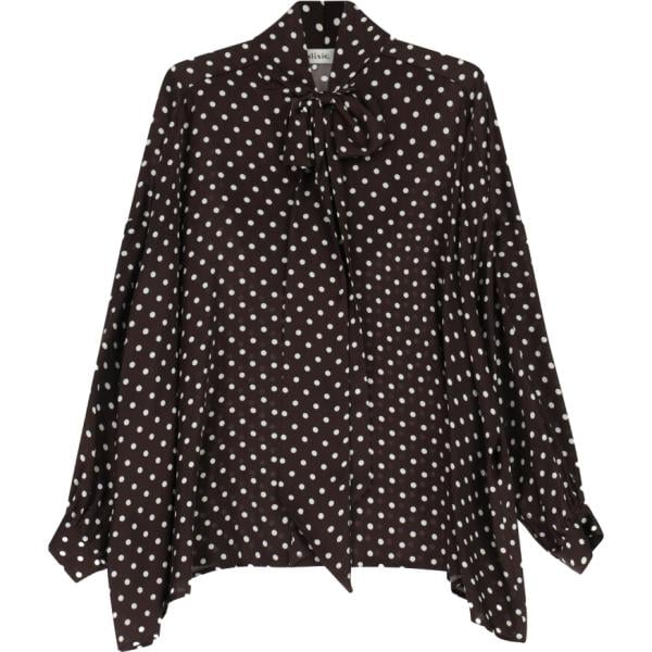 camicie Dixie marrone a pois