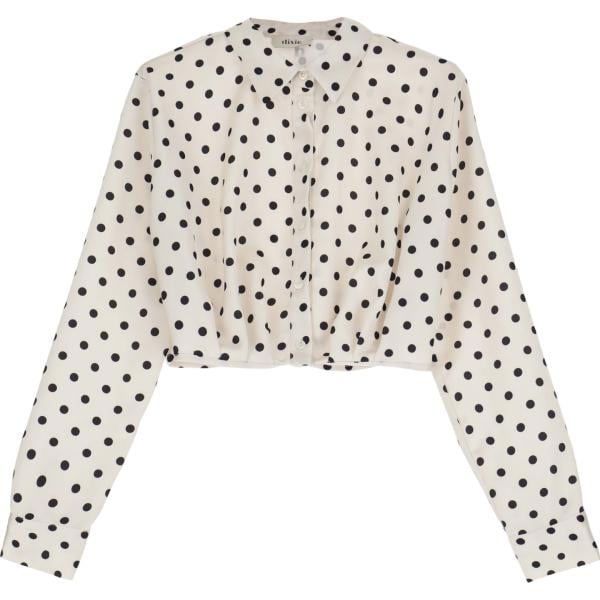 camicie Dixie bianco a pois