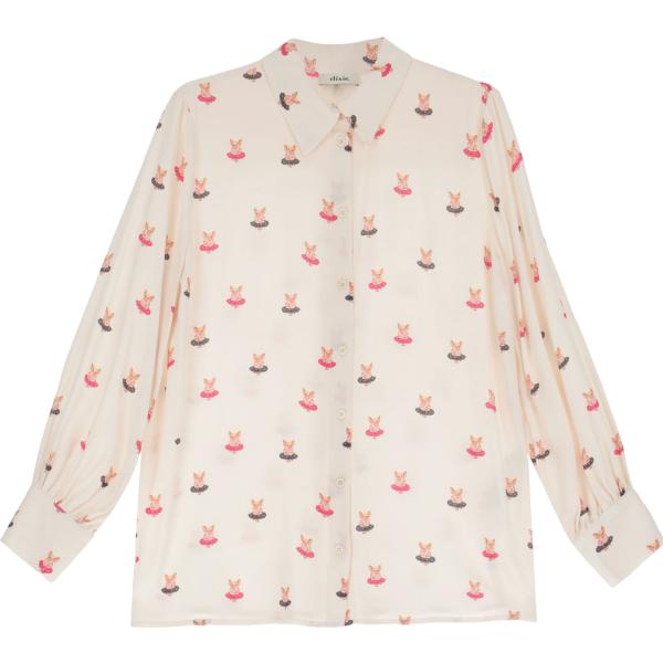 camicie Dixie rosa con stampe
