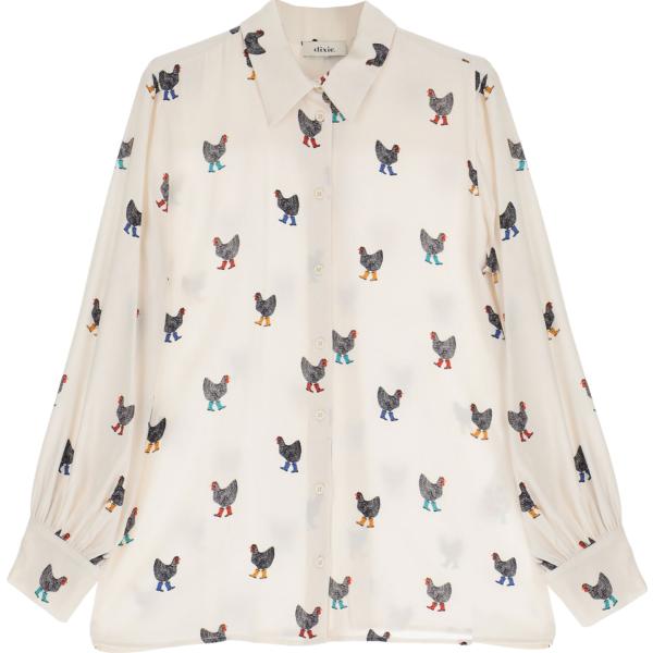 camicie Dixie bianco con stampe