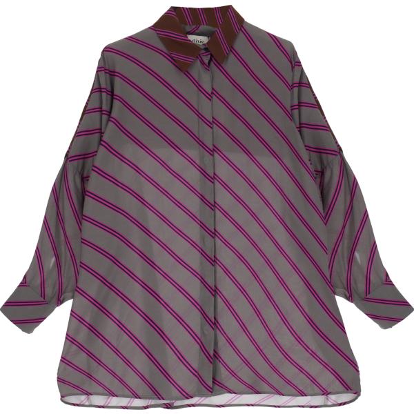 camicie Dixie grigio a righe