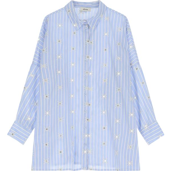 camicie Dixie blu a righe