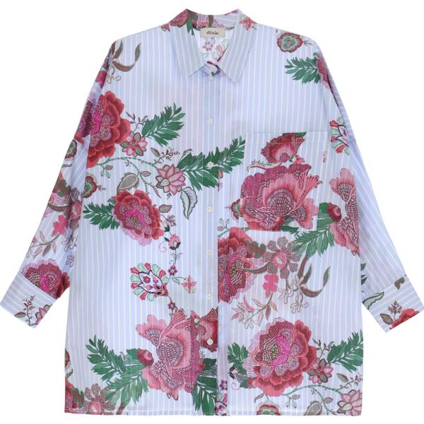 camicie Dixie viola a fiori