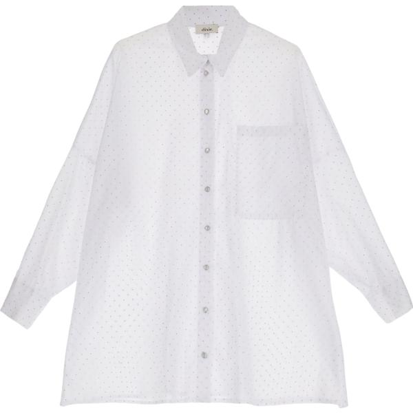 camicie Dixie bianco a pois