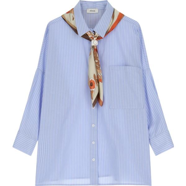 camicie Dixie blu a righe