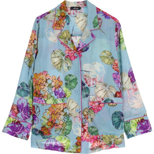 camicie Dixie blu con stampe