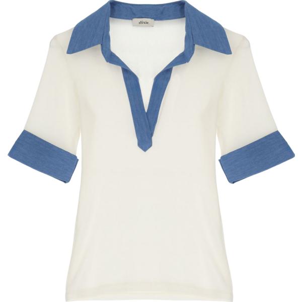 camicie a manica corta Dixie bianco