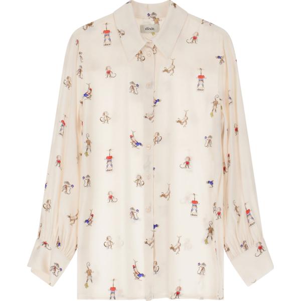 camicie Dixie rosa con stampe