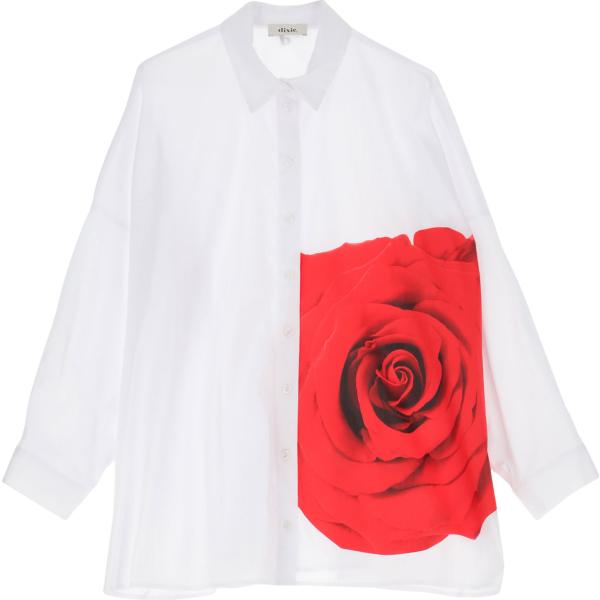 camicie Dixie bianco con stampe