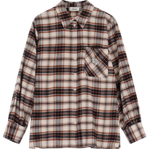 camicie Dixie marrone a quadri