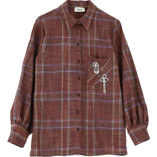 camicie Dixie marrone a quadri