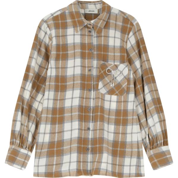 camicie Dixie marrone a quadri