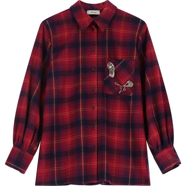 camicie Dixie rosso scozzese