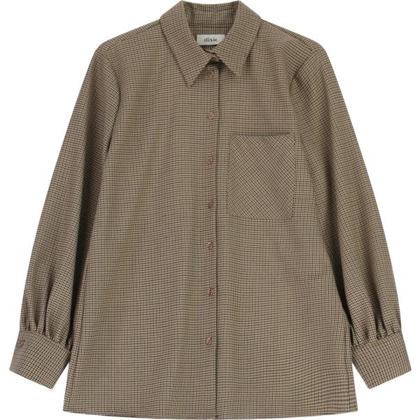 camicie Dixie marrone con stampe