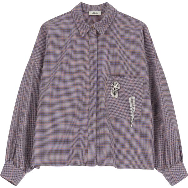 camicie Dixie viola a quadri