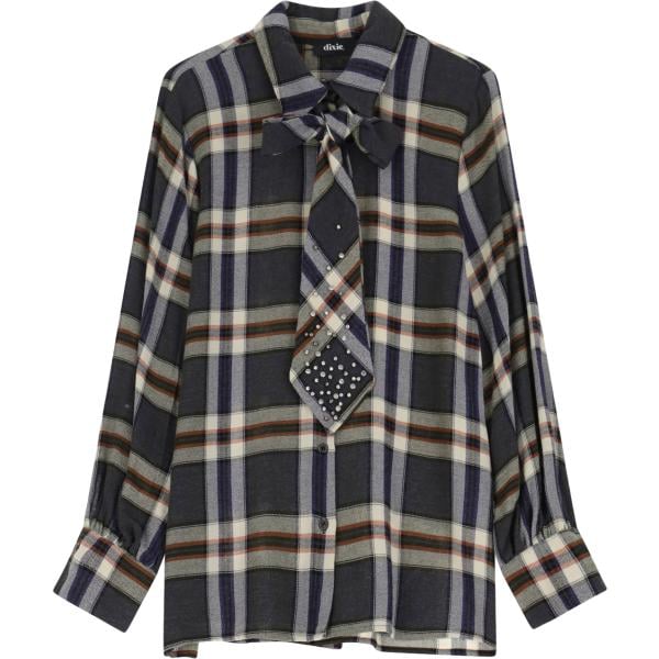 camicie Dixie nero a quadri