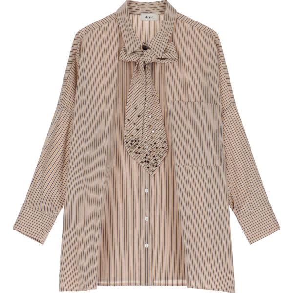 camicie Dixie marrone a righe