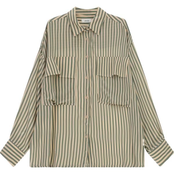 camicie Dixie verde a righe