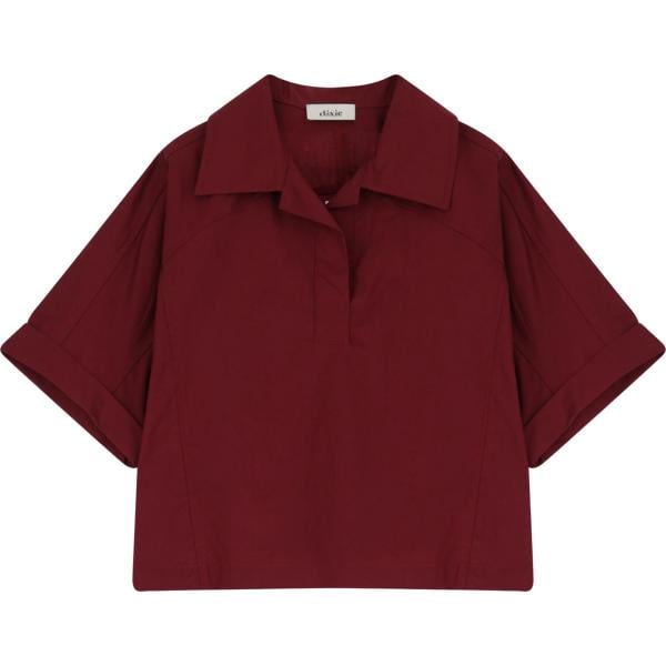 camicie a manica corta Dixie rosso