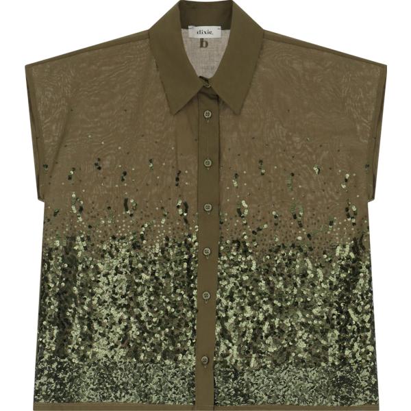 camicie a manica corta Dixie marrone