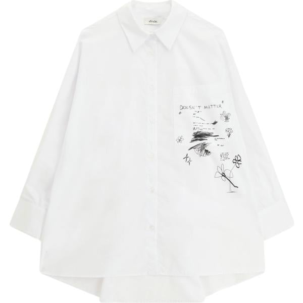 camicie Dixie bianco con stampe