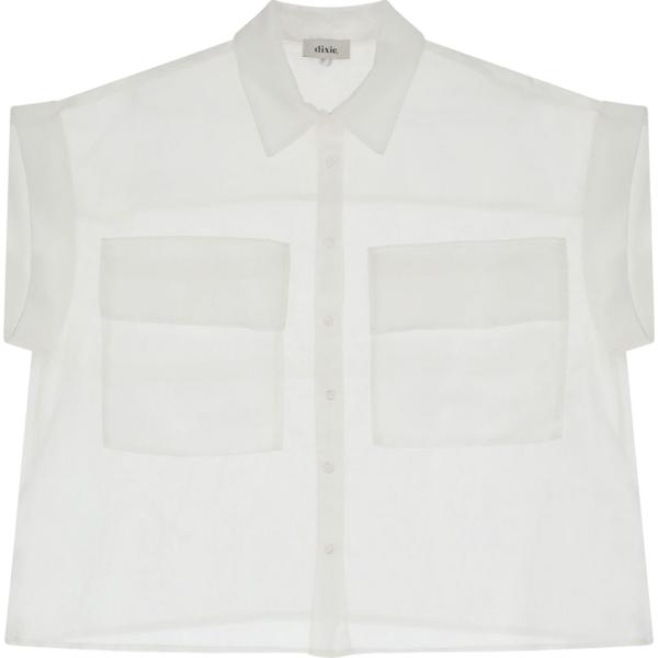 camicie a manica corta Dixie bianco